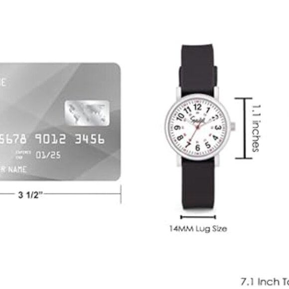 Speidel Petite Scrub Watch for Nurs, Doctors, Medical Professionals and Students - Picture 6 of 6